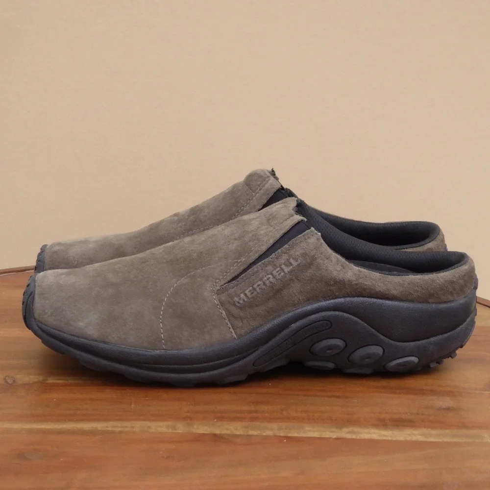 Merrell Mens Jungle Slide Moc Slip On Shoes Brown Suede 13